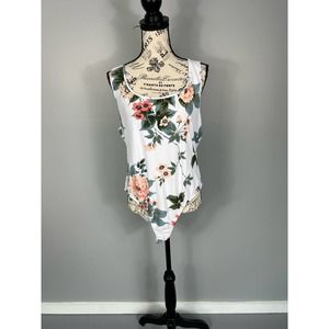 NWOT Charlotte Russe floral sleeveless tank bodysuit